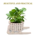 thumbnail image 3 of UPKOCH Front Porch Planters Wood Planter Box White Rustic 1Pcs, 3 of 7