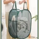 thumbnail image 5 of Cesta de lavandería plegable horizontal de tela de malla, cesto de ropa transpirable, cestas de almacenamiento de gran capacidad, accesorios para el hogar, 5 of 5