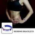 thumbnail image 2 of OULII Bracelet Ventilateur en Toile Bleue pour Soccer et Réunions Musicales Style Ajustable, 2 of 8