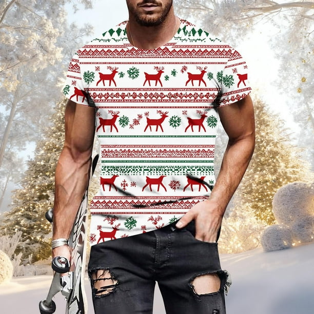 Tops para hombre, blusas y camisas de manga corta con cuello redondo para hombre, jersey informal con cuello redondo estampado para hombre, pantalones cortos deportivos para fitness, blusa de poliéste