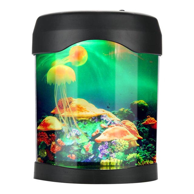 Noref Desk Aquarium, Mini Fish Tank, USB Home Bedroom For Office Desk Bar