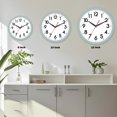thumbnail image 4 of Reloj de pared AKCISOT de 20 cm, silencioso, funciona con pilas, azul y gris, 4 of 9