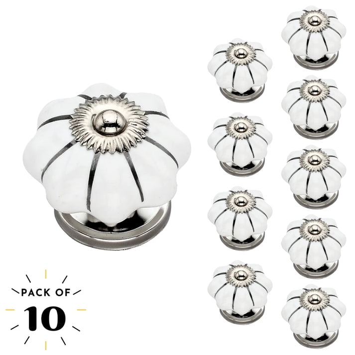 Ceramic Melon Knobs Handmade Ceramic Knobs Door Handle