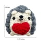 thumbnail image 4 of Erizo de ganchillo Hug & Love de peluche con bolsillo en forma de corazón, 4 of 6