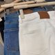 thumbnail image 5 of 2024 principios de primavera nuevo king pantalones vaqueros de pierna recta elásticos y de felpa con nueve cuartos de longitud, cintura alta para mujer y efecto adelgazante, 5 of 5