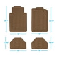 thumbnail image 2 of Eurow Universal Cut to Fit Car Floor Mats 4 Piece Set - Tan, 2 of 7