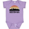 thumbnail image 3 of Inktastic Boston Massachusetts Skyline Sunset Boys or Girls Baby Bodysuit, 3 of 5