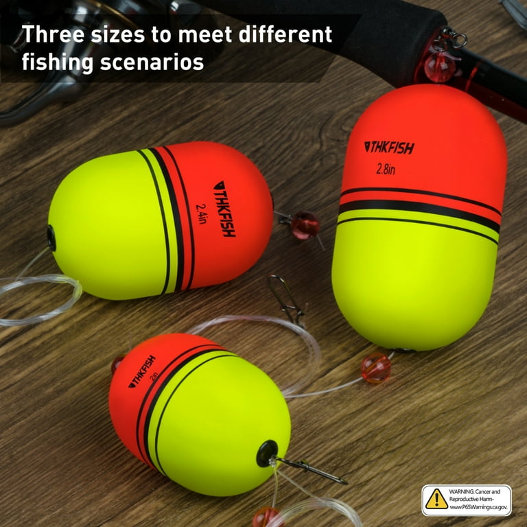 5 Pcs EVA Foam Slip Bobber Floats - Weighted 15g To 50g For Freshwater & Saltwater Fishing
