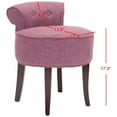 thumbnail image 5 of SAFAVIEH Georgia Vanity Stool Rose, 5 of 7