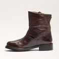 thumbnail image 4 of Sam Edelman Women's Dark Brown Leather Lulah Moto Boot 6M, 4 of 6