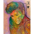 thumbnail image 2 of Dean Russo Collection 20x24 Gold Ornate Wood Framed with Double Matting Museum Art Print Titled - Elvis - King of Hearts, 2 of 4