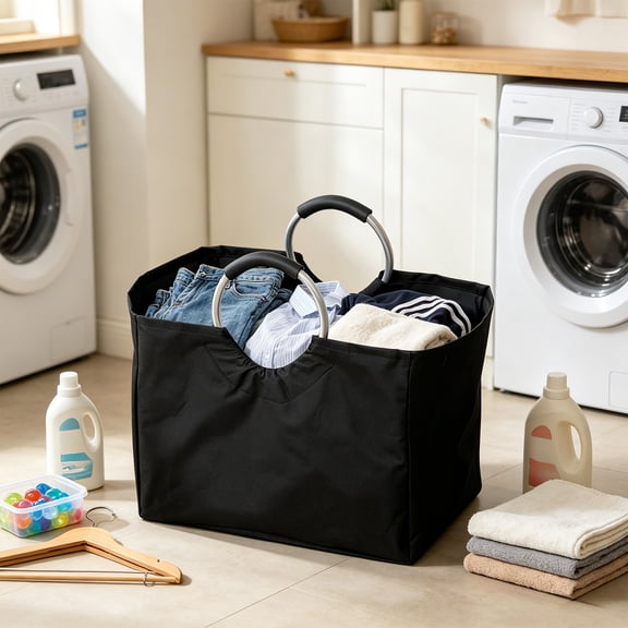 Fmbmuo Storage Bags With Handles , Reusable Outdoor Storage Box Toy Storage For Laundry Picnic Grocery Outdoor Use