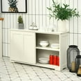 thumbnail image 2 of Kepooman Sideboard Buffet, Kitchen Storage Cabinet,Kitchen Storage Cupboard Cabinet with Sliding Door-Antique White, 2 of 12