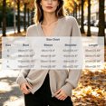 thumbnail image 3 of LUVDA Women's Knit Long Sleeve Cardigan V Neck Button Front Casual Fall Winter, 3 of 6