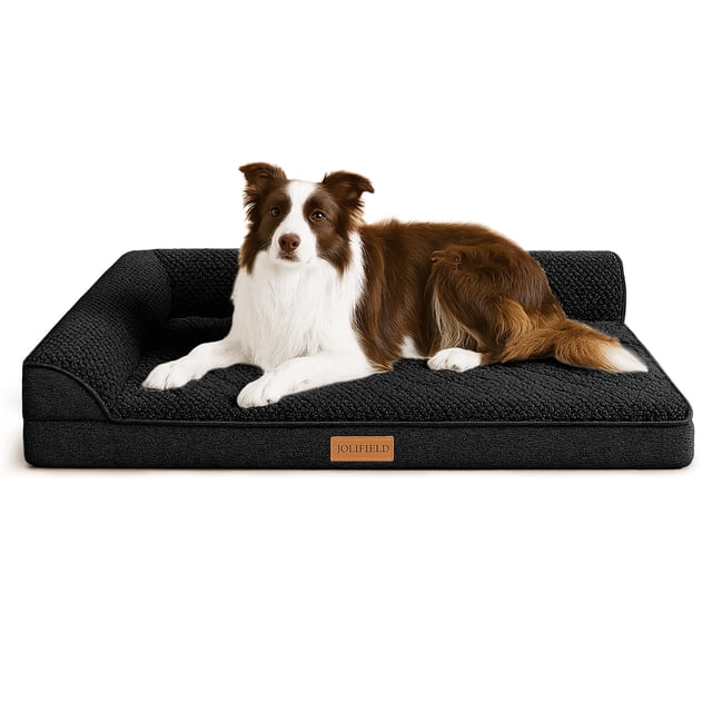Cama ortopédica Jolifield de jacquard impermeable para perros grandes