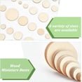 thumbnail image 2 of 130Pcs 0.8~3.1Inch Wooden Miniature Base Set 6Size Display Stand for Collectibles 200 Pcs Glue Point Dots Mini Circular Figure Base Round Wooden Model Bases for Collectibles, 2 of 7
