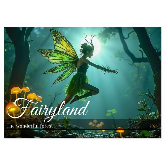Fairyland - The wonderful forest (Monthly Wall Calendar 2026 11.7 x 16.5 (open)), CALVENDO 14 Month Calendar