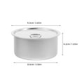 thumbnail image 3 of Miangastore Self-Seal Tin Can With Lid 180ml, 10pcs Press-In Food Container, Empty Pet Food Can Snack Containers Refillable Airtight Tin For Fish Meat Pet Food Silver, 3 of 8