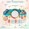 6 in 1 LightUp Musical Toy for Toddlers Piano, Drum Set, Games