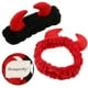 thumbnail image 2 of 2 Pcs Women Cosmetic Headbands 3D Cow Horns Decorative Makeup Skincare Headbands Hair Bands, 2 of 4