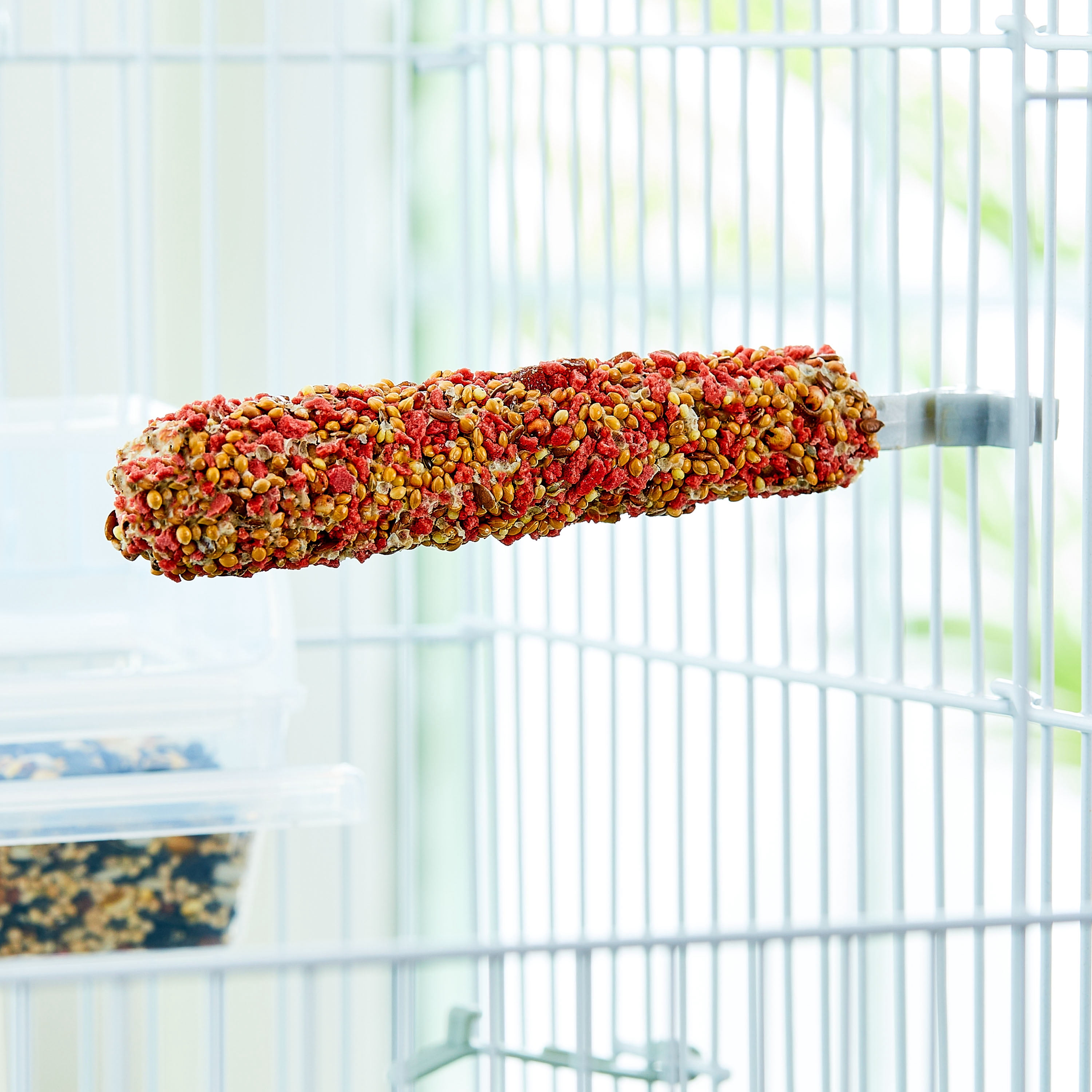 (3 pack) Vibrant Life Parakeet Treat Sticks, Strawberry, 3.17 oz. Bag, 2 Pieces