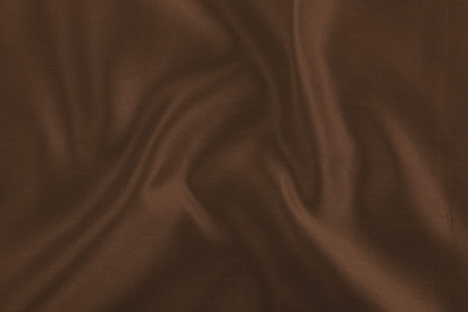 2 Pack: Regal Home Collections Ultra Luxurious Semi Sheer Shimmer Grommet Top Curtain Panels - Chocolate Brown