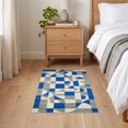 thumbnail image 3 of ODIKA 2'x3' Ultra-Soft Accent Mat, Abstract Asymmetric Line Geometric Contemporary Minimalist Design None Washable, Bare feet friendly, Easy Care Indoor rug for Bedside, Footrest, 3 of 7