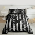 thumbnail image 2 of jejeloiu Motocross Truck Twin Comforter Sets,Black White Bedding Set For Boys Men Reversible 2-Piece, 2 of 8