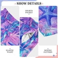 thumbnail image 6 of FORMRS Kids Pajama Pants with Pockets Size 11-12Y Boys Lounge Sleep Bottoms, Purple Starfish Pattern, 6 of 8