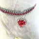 thumbnail image 1 of Zhuge Collar de decoración para mascotas, accesorio para gatos y perros, rango ajustable, collar para cachorros, gatos, accesorios de aseo para mascotas, L, rojo, 1 of 3