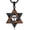 Chai-Wooden Black Gold, variant on Star of David Necklace Sterling Silver Wooden Pendant Hebrew Amulet Jewish Star Jewelry Gifts for Men Women