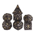thumbnail image 2 of Juego de Dados de metal Sunnimix DND poliédricos con caja de metal 7 piezas huecos, 2 of 8