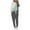 Gray, variant on YUGYXL Lounge Sets for Women Two Piece Outfits Sweatsuits Sets Long Pant Loungewear Workout Athletic Tracksuits Green XL
