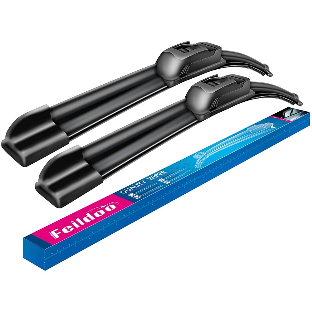Feildoo Windshield Wiper Blades，J U Hook wiper fit for Chevrolet Chevy