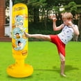 thumbnail image 5 of Fufafayo under $5 Inflatable Punching Bag Kids, Inflatable Punching Bag for Kids, Tumbler Boxing Column with Base, Children's Exercise Stress Relief Toy, Indoor Outdoor Activity Toy for Boys Girls, 5 of 9