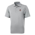 thumbnail image 2 of Men's Cutter & Buck Gray Louisville Cardinals Team Logo Virtue Eco Pique Recycled Polo, 2 of 3