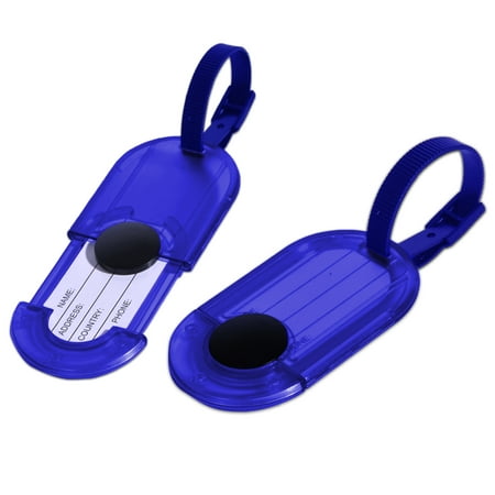 Water Resistant Luggage Tag Holders / Travel ID Bag Tags - 2 Set
