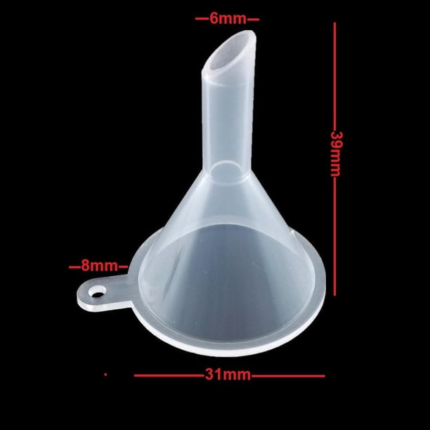 Mini Entonnoir En Plastique Alimentaire – Bec Incliné, Idéal Pour Transvaser Huiles, épices, Poudres Dans Petites Bouteilles