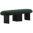thumbnail image 4 of Meridian Furniture Wilshire Green Boucle Fabric Bench, 4 of 6