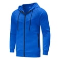 thumbnail image 3 of LEEy-world Cool Hoodies Men's Hoodies Sweatershirt Casual Long Sleeve Gym Pullover Blue,XXL, 3 of 5
