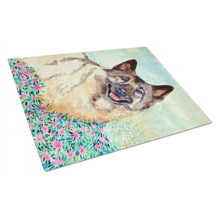 

Caroline s Treasures Norwegian Elkhound Glass Cutting Board Large