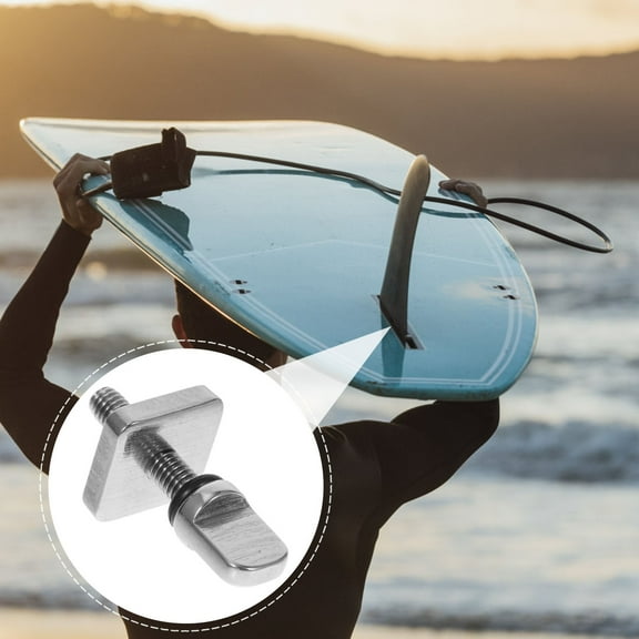 Worgeous Outdoor Activities Fin Screw Stainless Steel 1Set 1.18X0.55X0.55in