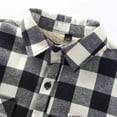 thumbnail image 5 of Long Sleeve Shirts for Men Button Down Fleece Lined Flannel Shirt Jacket with Pocket Brushed Soft Tops Winter Casual Plaid Shirt, 5 of 9