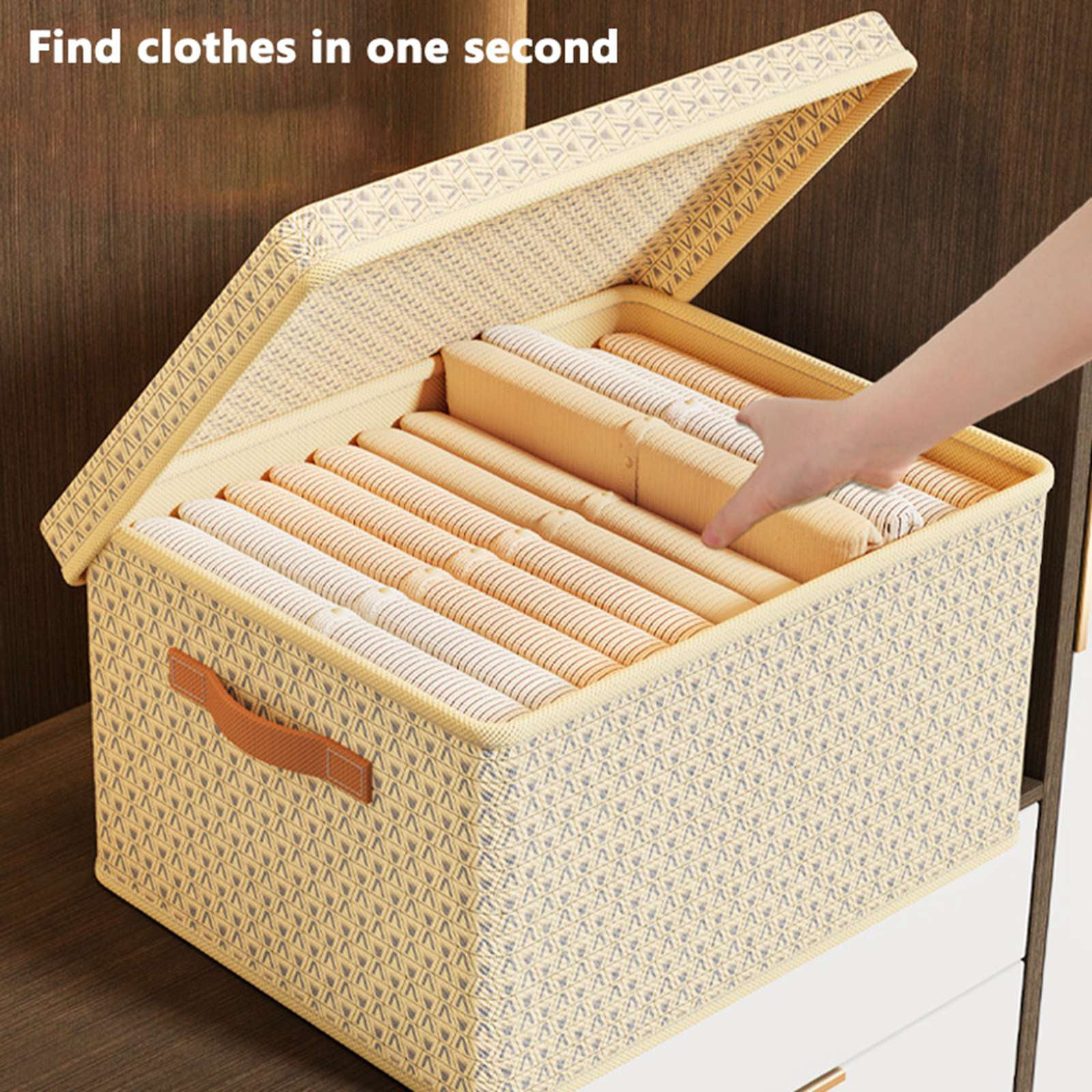 Clothing Storage Bins, Closet Bin With Handles, Foldable Rectangle Storage  Baskets, Fabric Containers Storage Boxes For Organizing Shelves Bedroom For  Small Business Owners/shops/retailers - Temu