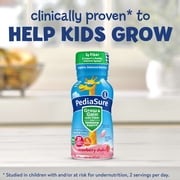 (4 pack) PediaSure Grow & Gain with Fiber & Immune Support, Strawberry, 8-fl-oz Bottle, Pack of 6
