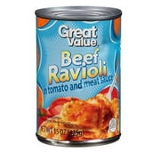 Great Value Beef Ravioli, 15 oz