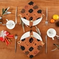 thumbnail image 4 of 1 Pack 20'' x20" Satin Table Napkins Dinner Napkins for wedding Party Decoration events Pumpkin Funny Face Pattern, 4 of 6