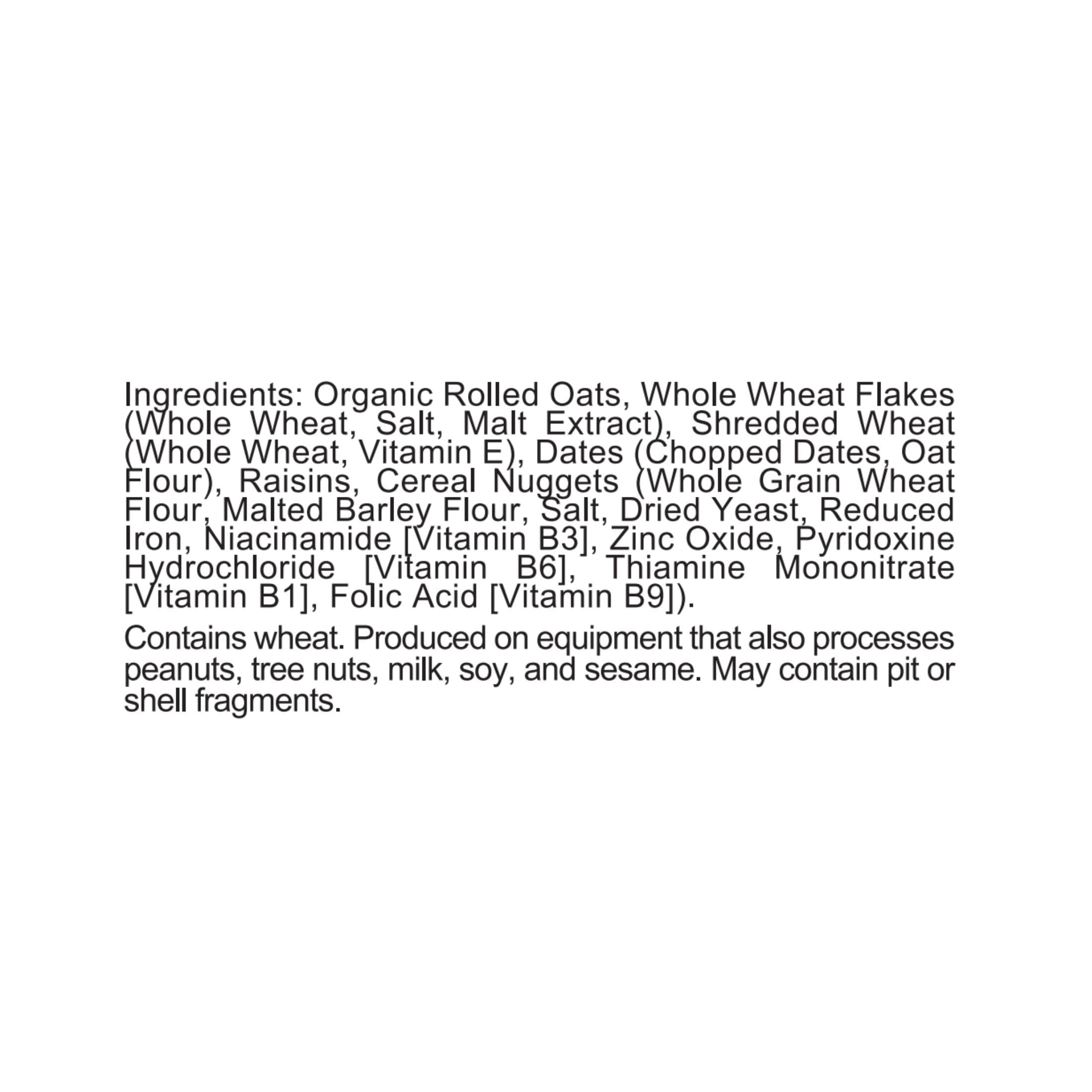 (6 pack) PLANTSTRONG Rip's Big Bowl Date and Raisin Cereal - Hearty Whole Grains
