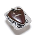 thumbnail image 2 of Natural Mud Crack Fossil Gemstone 925 Sterling Silver Jewelry Ring Size 9, 2 of 2