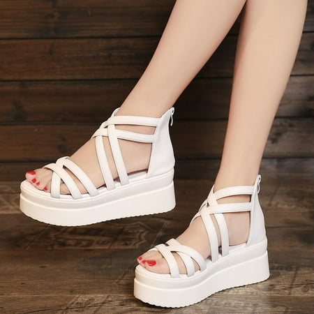 

eczipvz Sandals Women Womens Sandals Shoes Comfort Walking with Non Slip on Casual Summer Beach Shoes Dress Ankle Elastic Jeweled Bohemian Flats